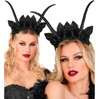 Black Queen Horns Headband