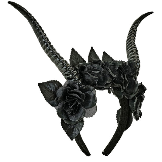 Black Queen Horns Headband