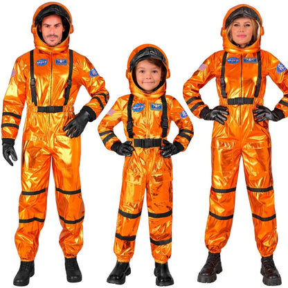 Orange Space Astronaut Group Costumes