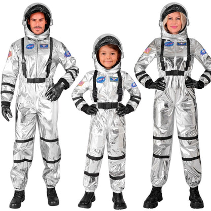 Silver Space Astronaut Group Costumes