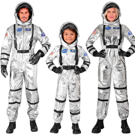 Silver Space Astronaut Group Costumes