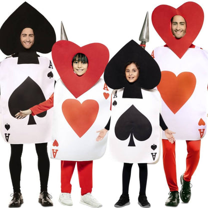 Heart and Spade Playing Card Group Costumes