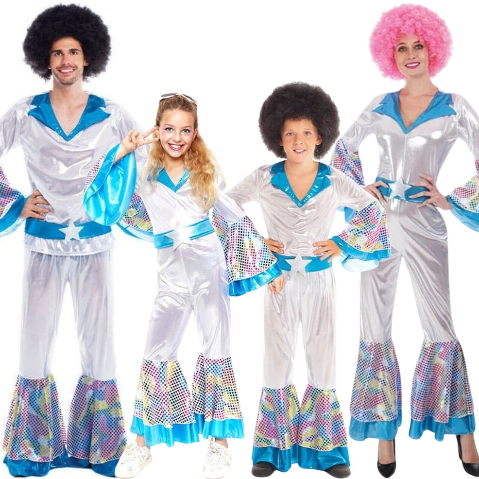 Deluxe ABBA Disco Group Costumes