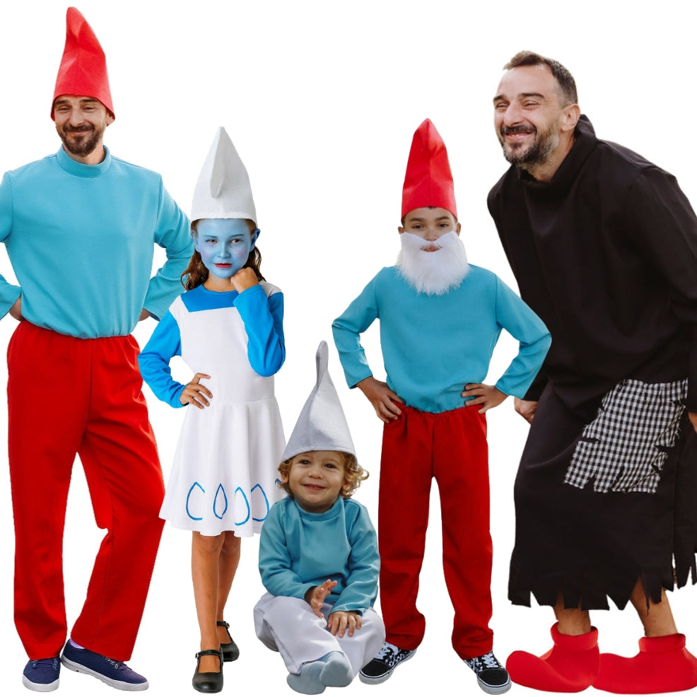 Blue Elves and Wizard Group Costumes