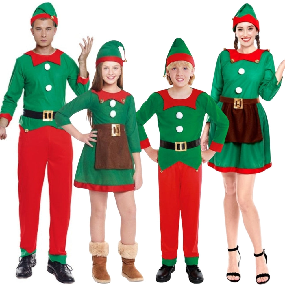 Festive Elf Group Costumes