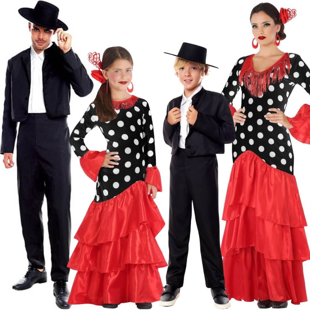 Flamenco Dancer and Cordobés Group Costumes