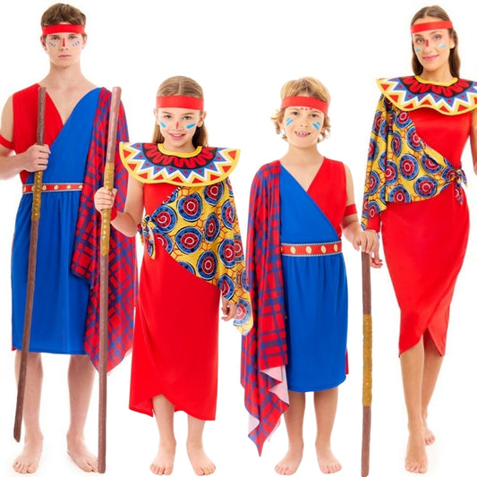 Maasai Warrior Group Costumes