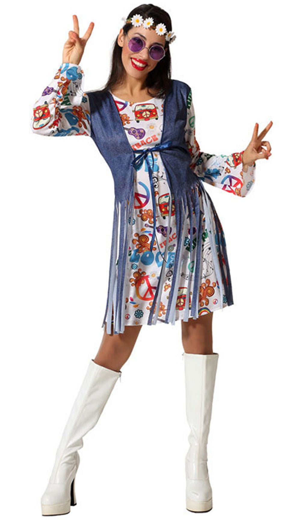 Multicoloured Hippie Group Costumes