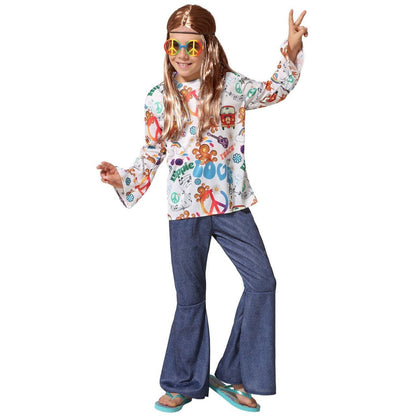 Multicoloured Hippie Group Costumes