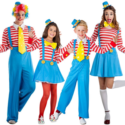 Striped Clown Group Costumes