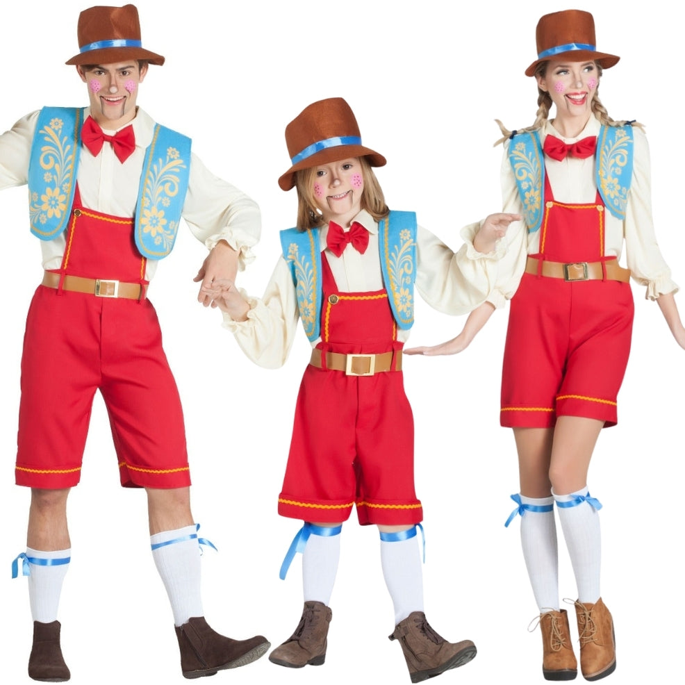 Dungaree Pinocchio Group Costumes