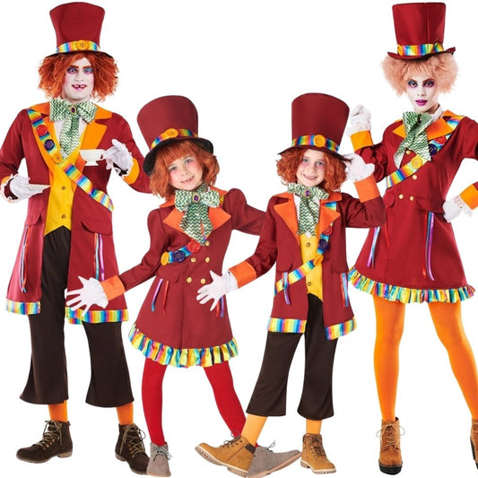 Red Mad Hatter Group Costumes