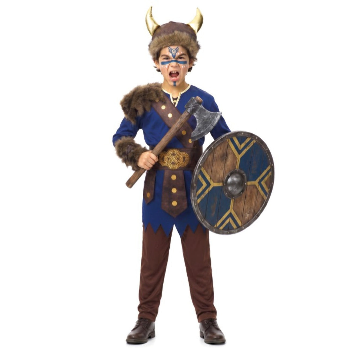 Disfraces en grupo de Vikingos Azules