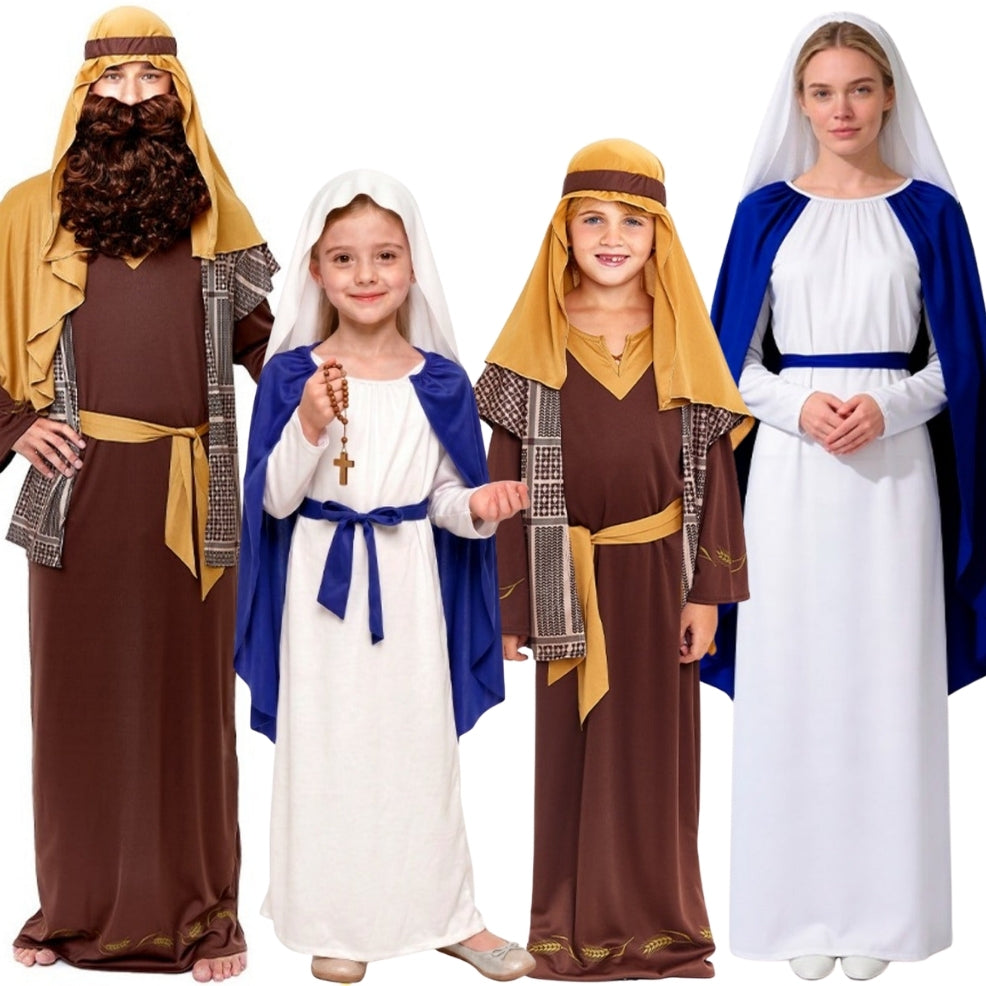 Classic Virgin Mary and Saint Joseph Group Costume