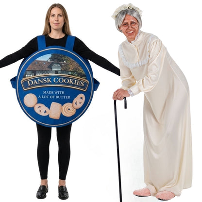 Grandma and Biscuit Tin Couple Costumes