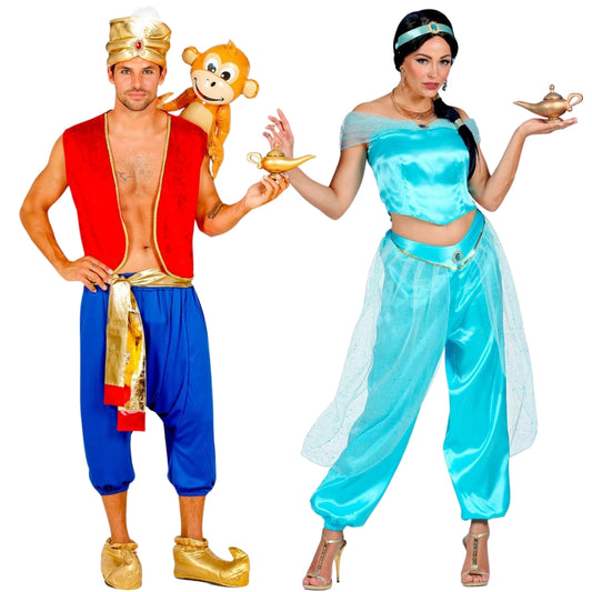 Deluxe Aladdin and Jasmine Couples Costumes