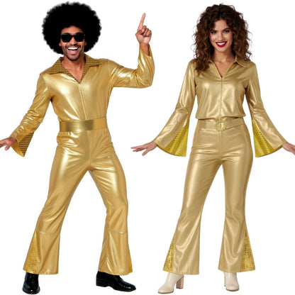 Gold Disco Couples Costumes