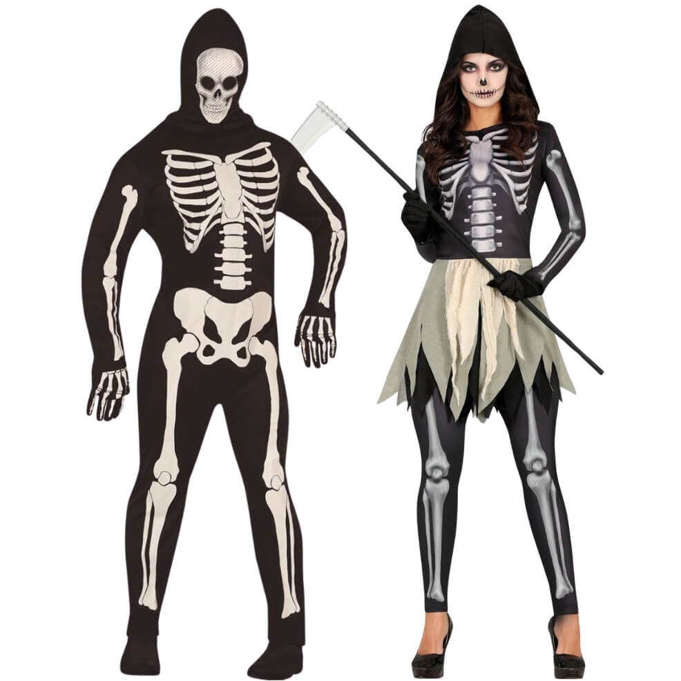 Bone Skeleton Couples Costumes