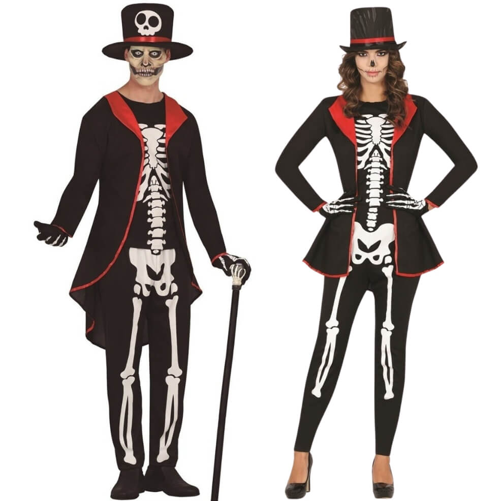 Stylish Skeleton Couples Costumes