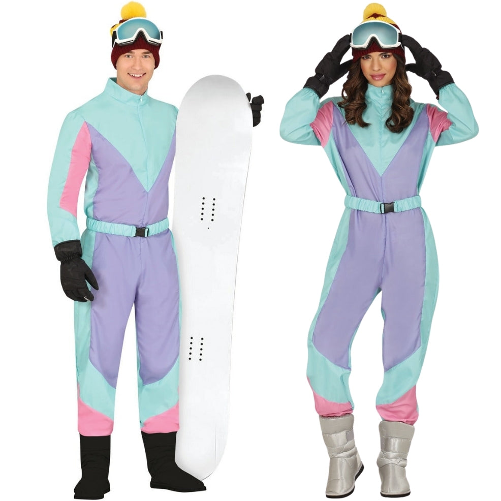 Blue Skier Couples Costumes