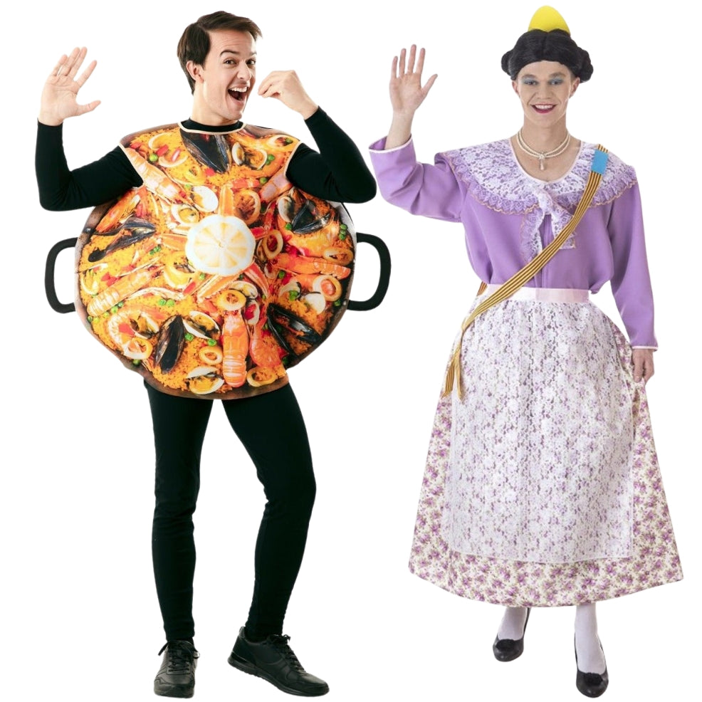Fallera and Paella Couples Costumes