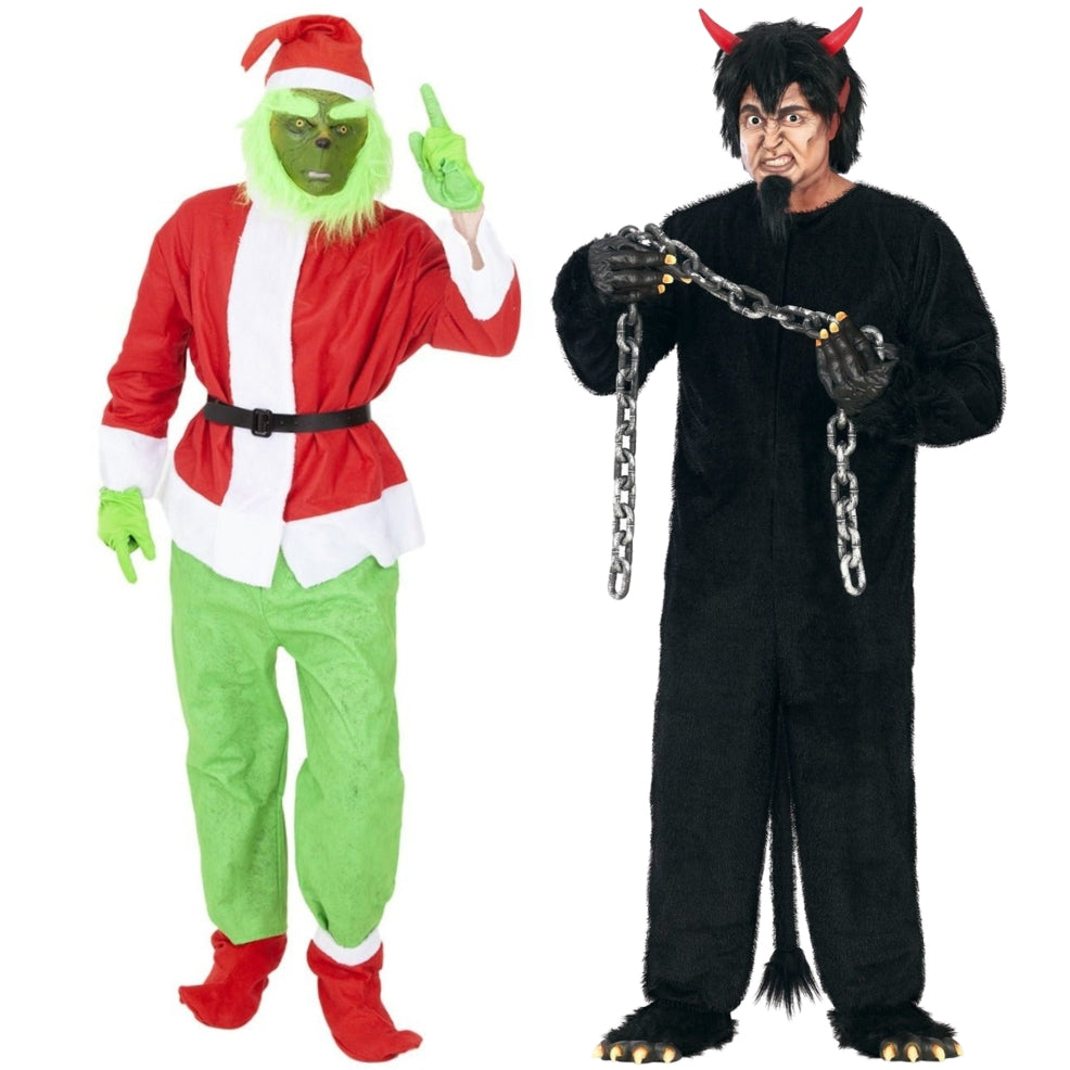 Grinch and Krampus Couples Costumes