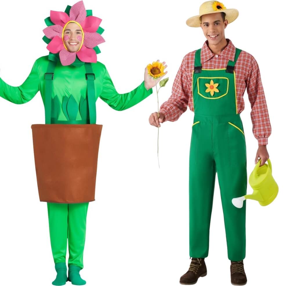 Gardener and Flower Pot Couples Costumes