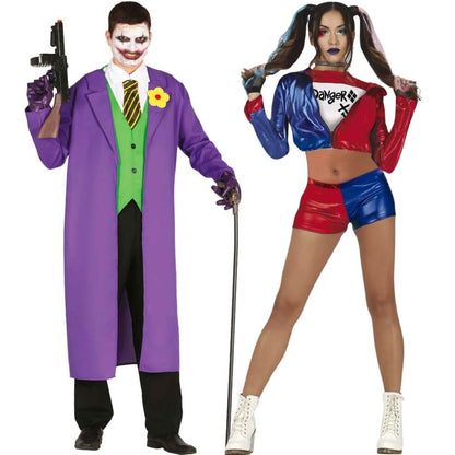 Grey Joker and Harley Couples Costumes