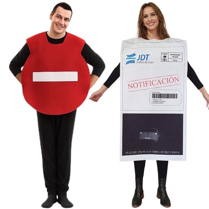 Traffic Ticket and Road Sign Couples Costumes