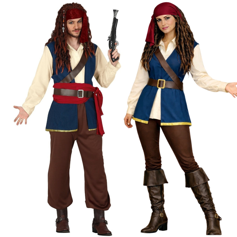 Jack Sparrow Pirate Couples Costumes