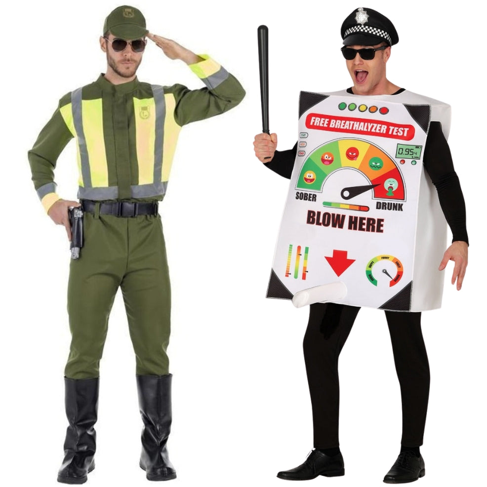 Police Officer and Breathalyser Couples Costumes