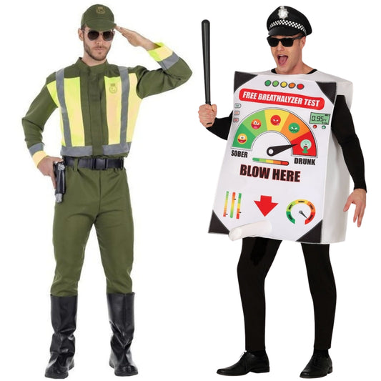 Police Officer and Breathalyser Couples Costumes