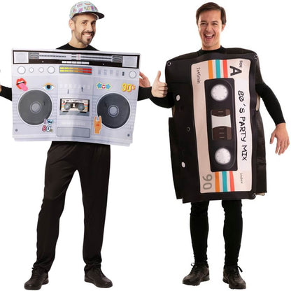 Radio and Cassette Tape Couples Costumes