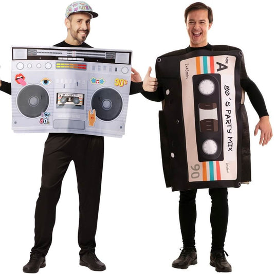 Radio and Cassette Tape Couples Costumes
