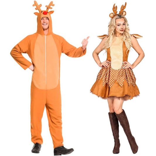 Reindeer Couples Costumes