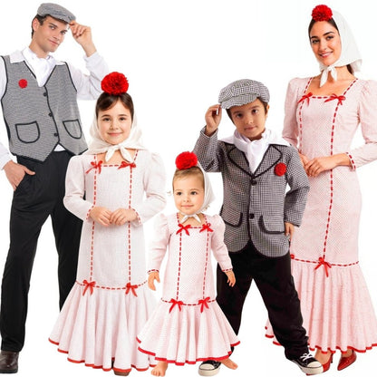 Spanish Folklore Dancers Group Costumes