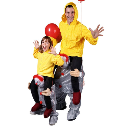 Kids Evil Clown Piggyback Costume