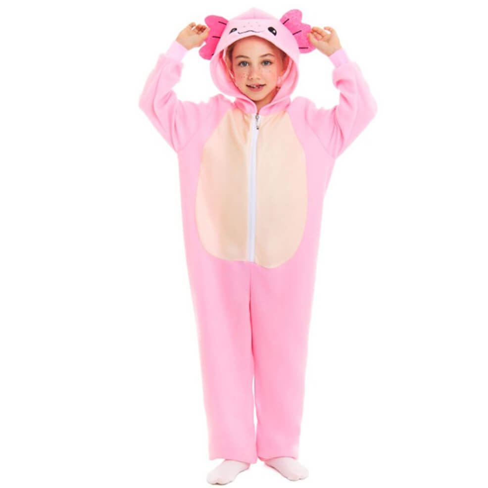 Kids Pink Axolotl Costume