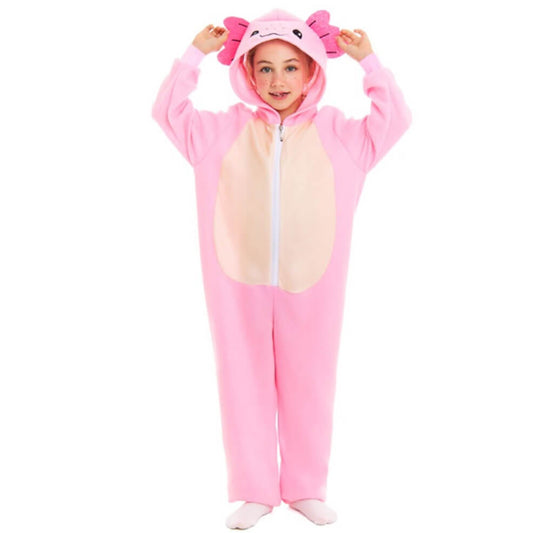Kids Pink Axolotl Costume