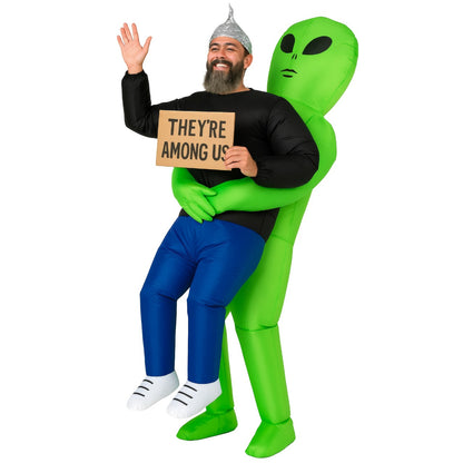 Adult Inflatable Alien Carrying Me Costume