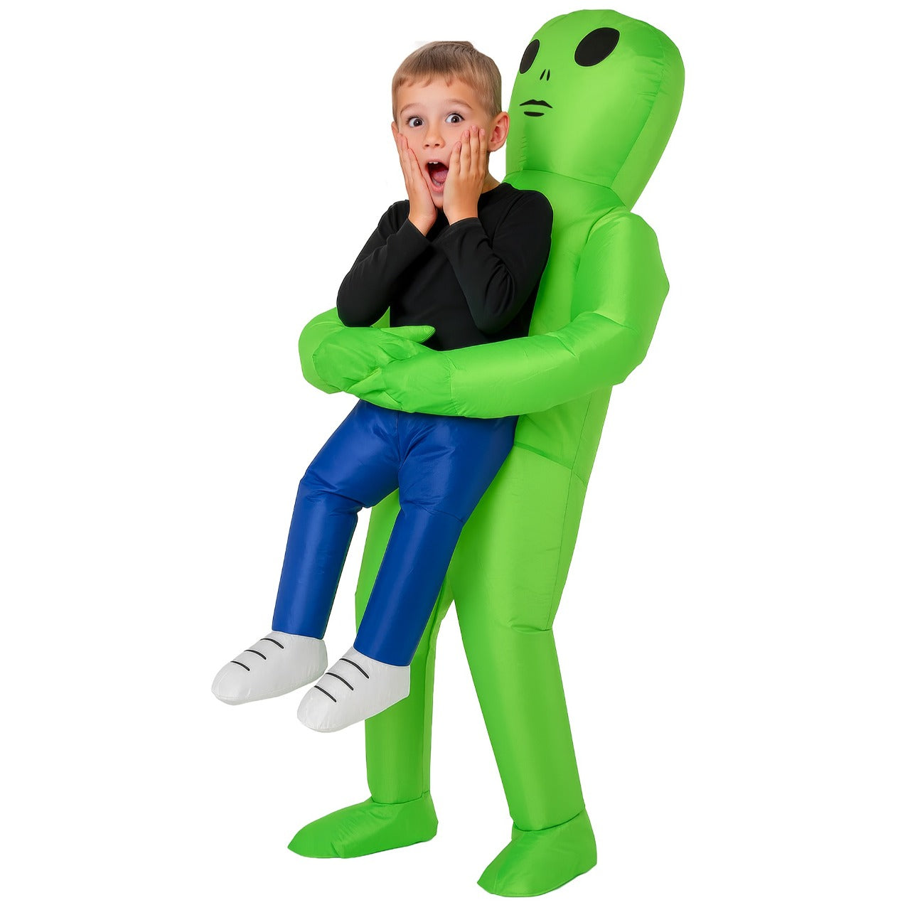 Inflatable Alien Carrying Me Kids Costume