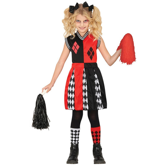 Girls Harlequin Cheerleader Costume