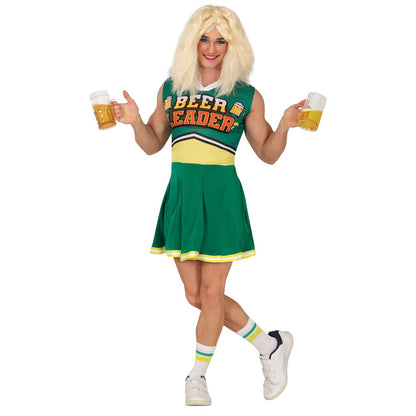 Mens Green Beer Cheerleader Costume