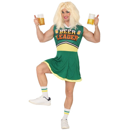 Mens Green Beer Cheerleader Costume