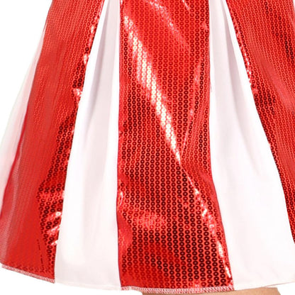 Womens Sequin Cheerleader Costume