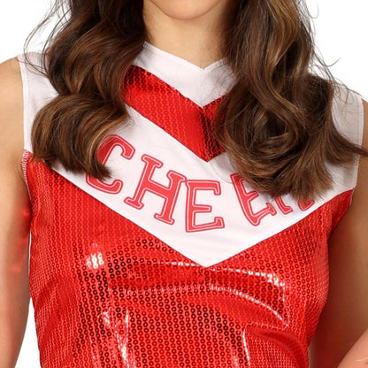 Womens Sequin Cheerleader Costume