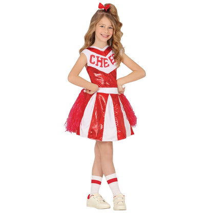 Girls Sequin Cheerleader Costume