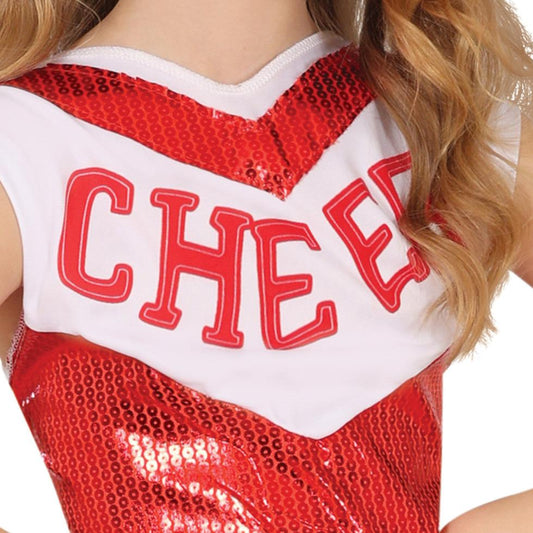 Girls Sequin Cheerleader Costume