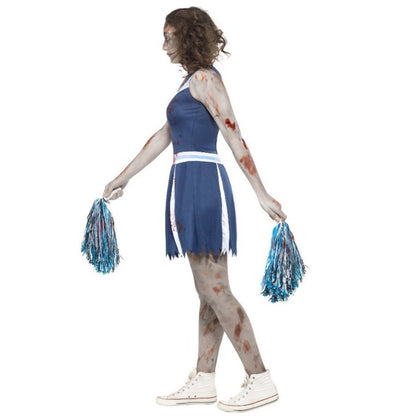 Womens Zombie Cheerleader Pompom Costume