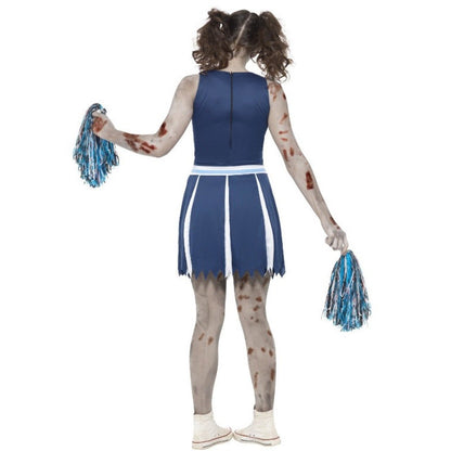 Womens Zombie Cheerleader Pompom Costume